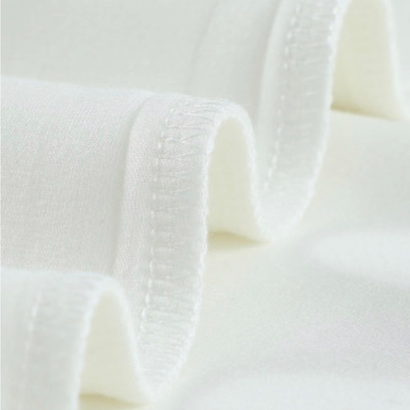 White Drop-shoulder Pullover Sweatshirt - Picture 11 of 15